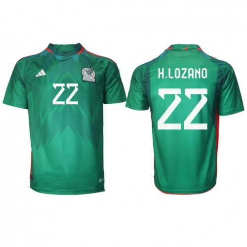 Lacne Muži Futbalové dres Mexiko Hirving Lozano #22 MS 2022 Krátky Rukáv - Domáci